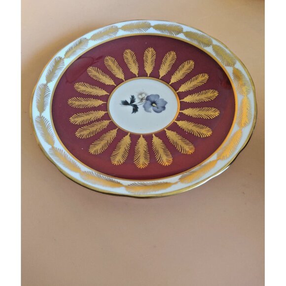 Vintage Royal Stafford Bone China Corset Cup & Saucer Set Burnt Orange with gold - Picture 7 of 13